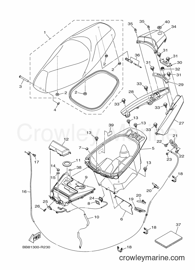2016 Scooter MWS150-A - MWS150-A (BB81) [060] - SEAT