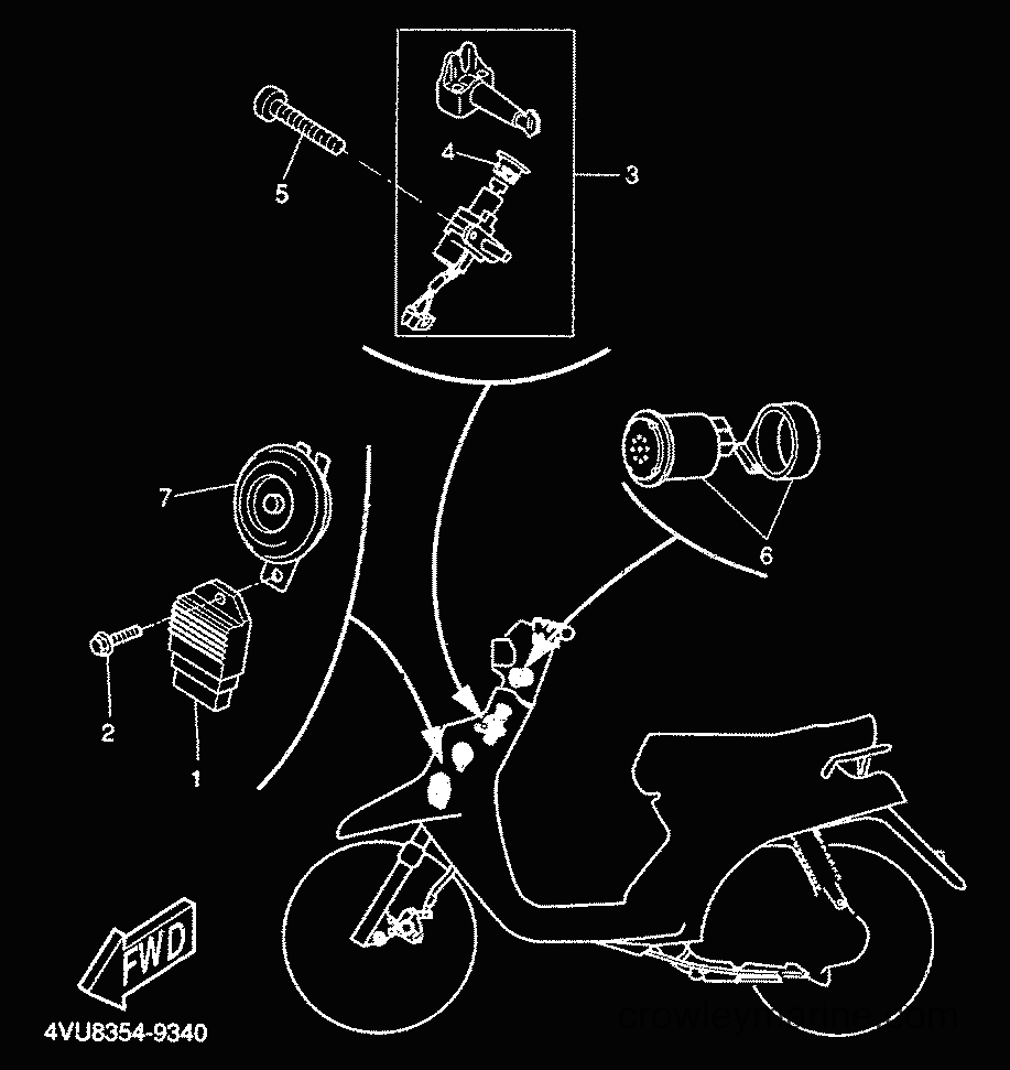 2000 Scooter CW50 - CW50 (5HG4) [010] - ELECTRICAL 1