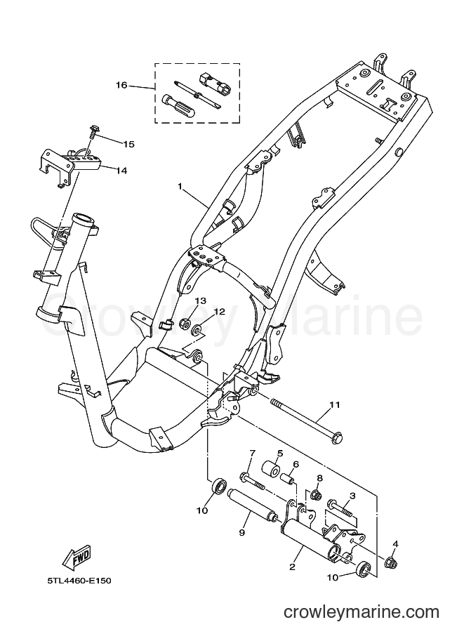 2007 Scooter AL115C - AL115C (5TL6) [010] - FRAME
