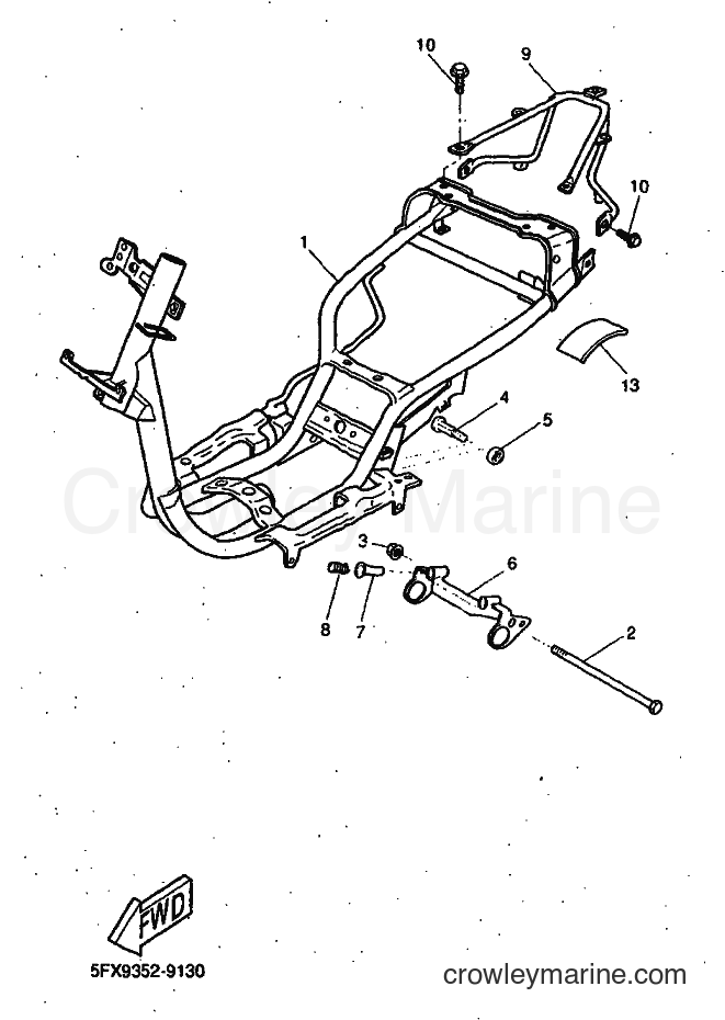 1999 Scooter CW50RS - CW50RS (5FX9) [999] - FRAME