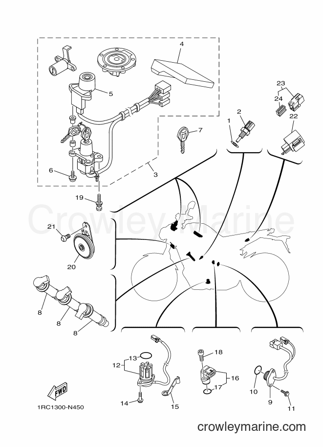 2015 Street Bike MT09 - MT09 (1RCN) [050] - ELECTRICAL 2