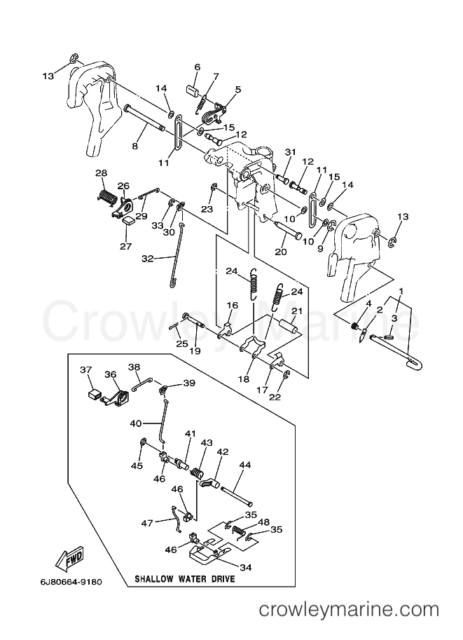 Yamaha Motors 30D (6J82) [030] - BRACKET 2