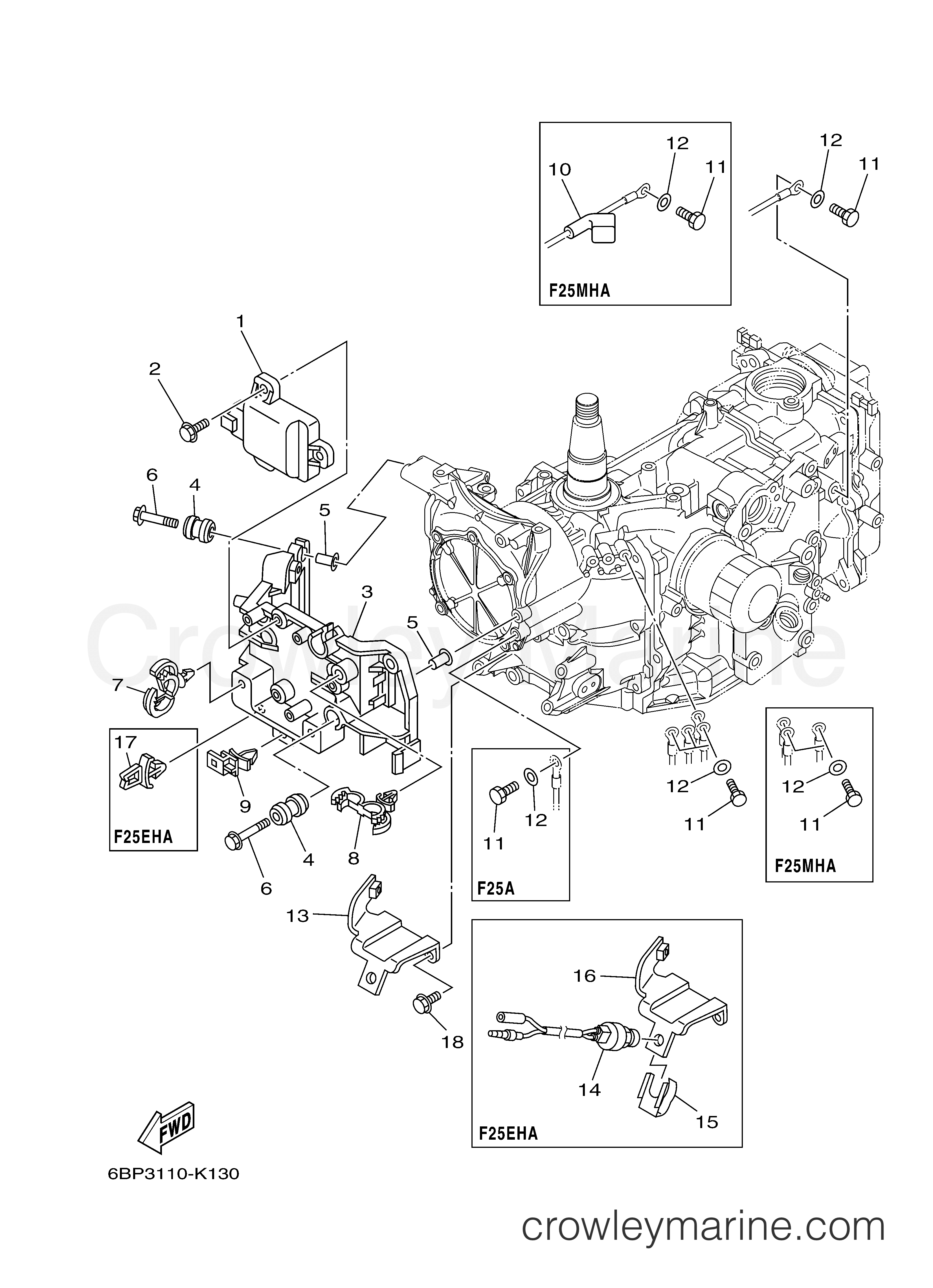 Yamaha Motors F25LMHA - ELECTRICAL 1