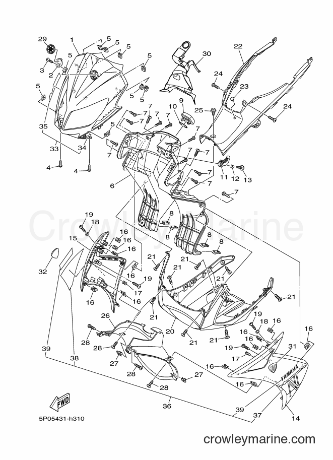 2009 Scooter AT135 - AT135 (5P06) [010] - LEG SHIELD