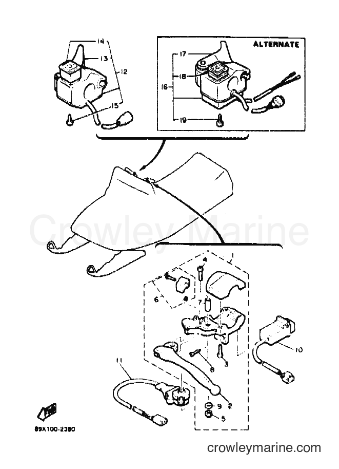 1992 Snowmobile ET410TR - ET410TR (89X1) [020] - ELECTRICAL 2