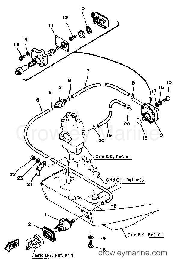 Yamaha Motors F9.9LJ - FUEL SYSTEM