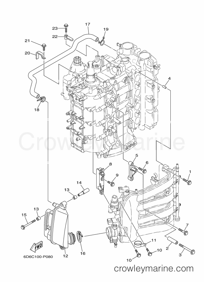 Yamaha Motors F75CEHDX (6BCE) [040] - INTAKE 2