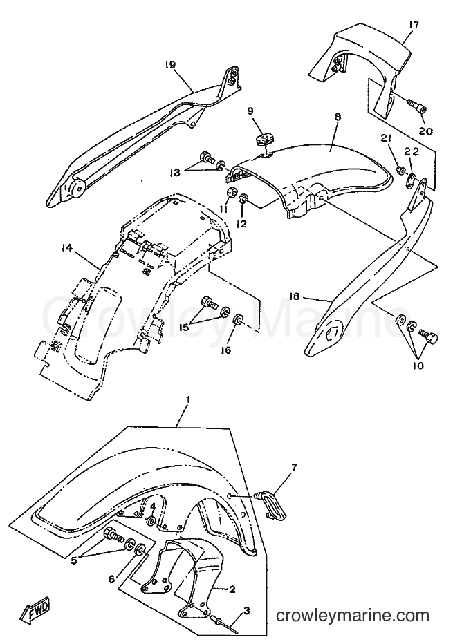 1996 Street Bike SR250SP - SR250SP (3TH5) [999] - FENDER