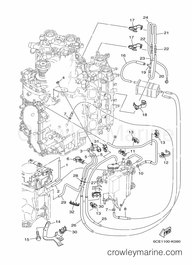 Yamaha Motors LF225CA (6CM1) [030] - INTAKE 2