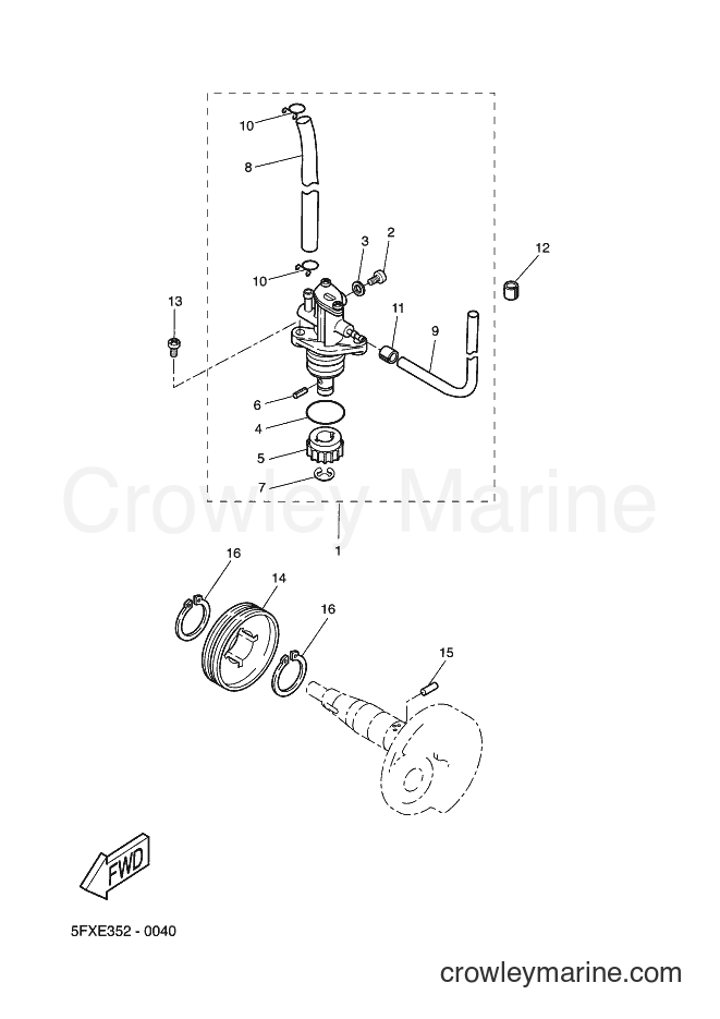 2009 Scooter CW50RS - CW50RS (2B19) [010] - OIL PUMP
