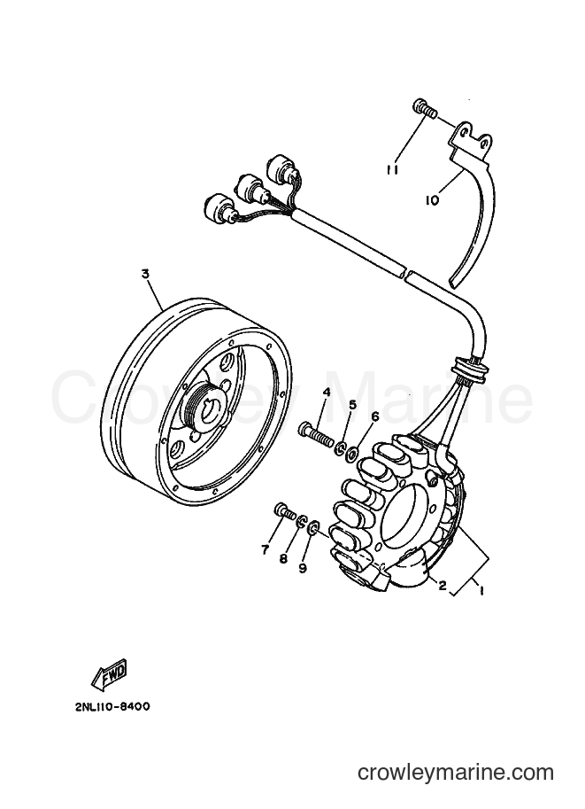 Yamaha Motors YFP350 (2TX0) [015] - GENERATOR