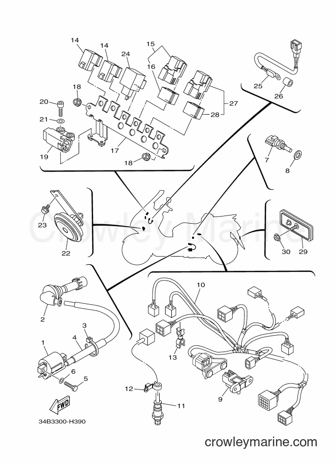 Yamaha Motors YP400A (34BB) [040] - ELECTRICAL 2