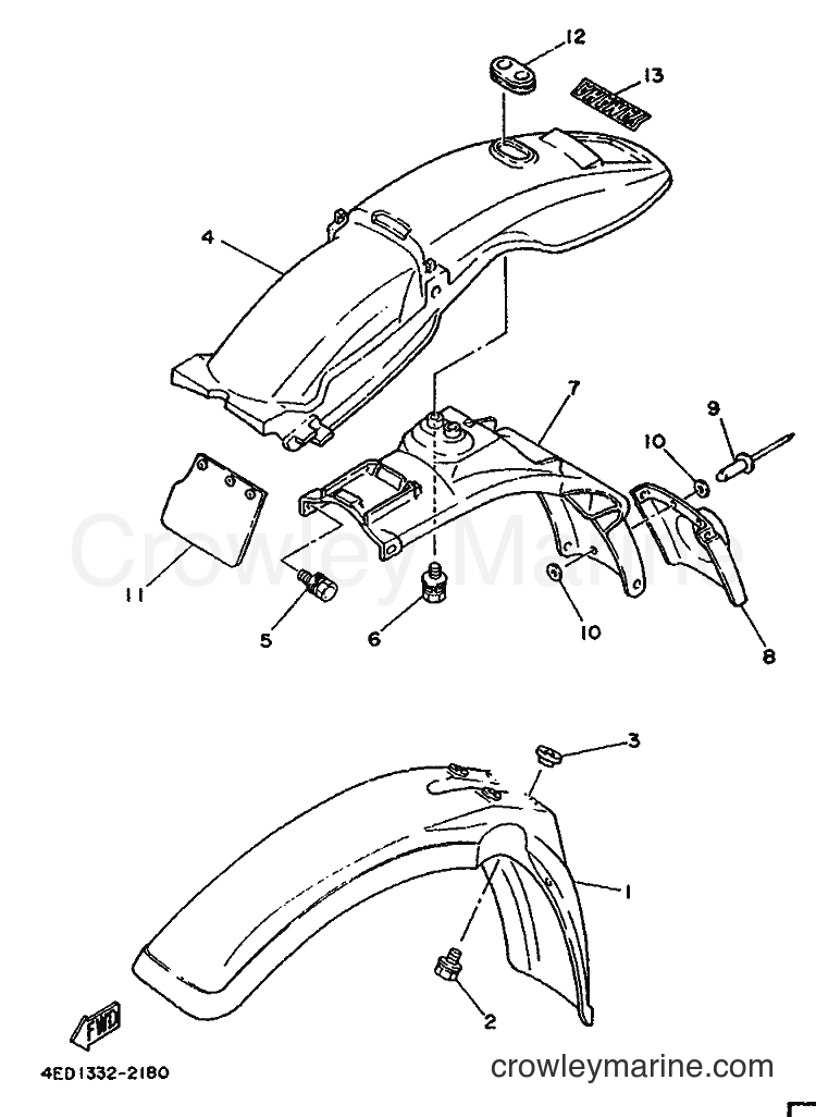 1992 Scooter DT80LC - DT80LC (4ED1) [999] - FENDER