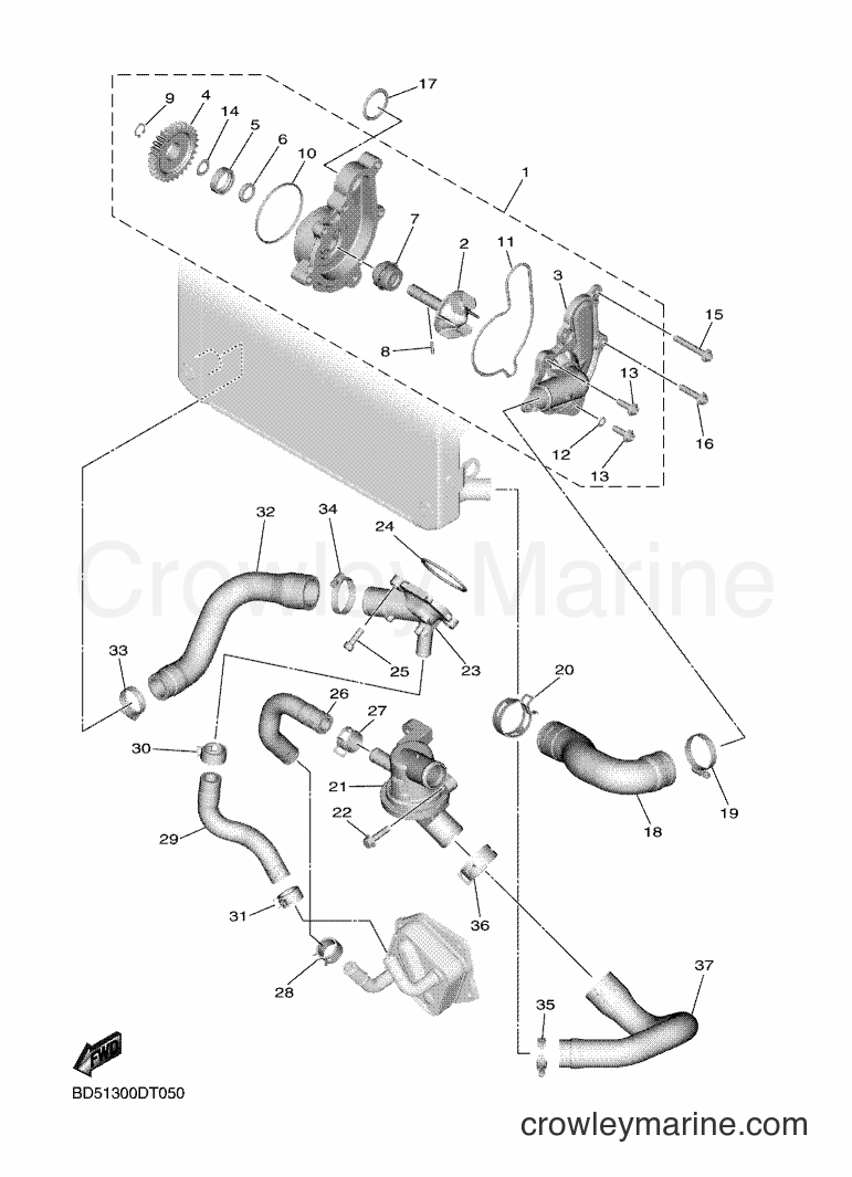 2018 Maxi-Scooter MXT850 - MXT850 (BD51) [010] - WATER PUMP