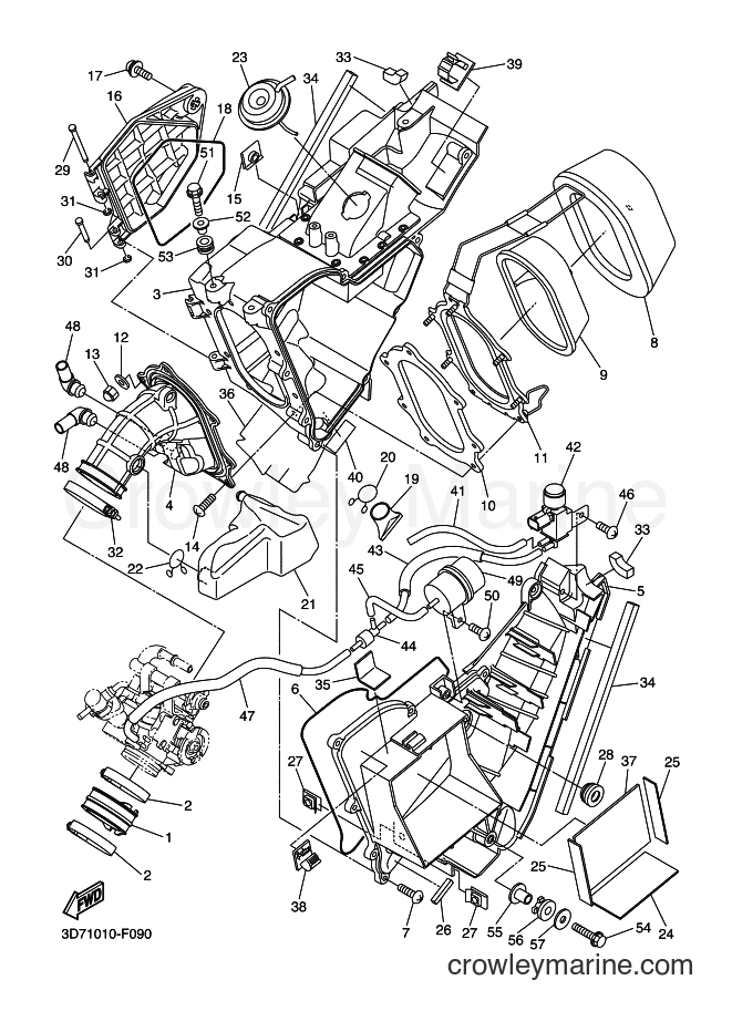 2009 Dirt Bike WR250R - WR250R (32D5) [010] - INTAKE