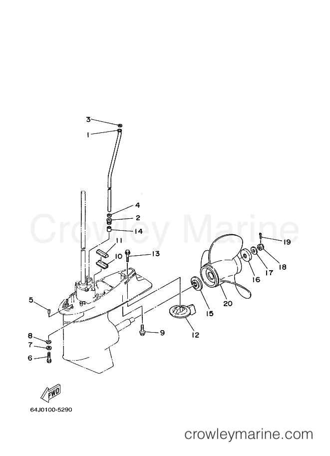 Yamaha Motors F50TJR (62Y) [140] - LOWER CASING & DRIVE 4
