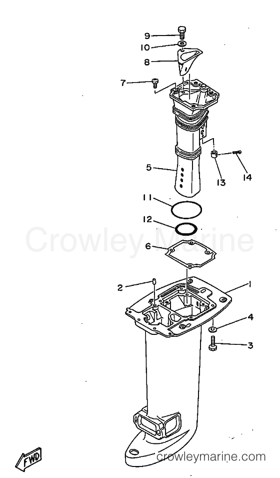 Yamaha Motors 25V (61R) [120] - UPPER CASING
