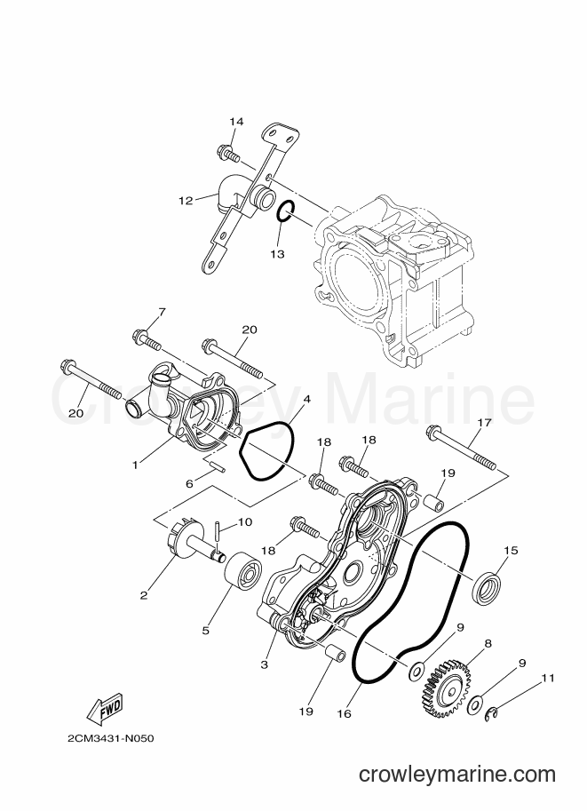 Yamaha Motors MW125A (2CMS) [020] - WATER PUMP
