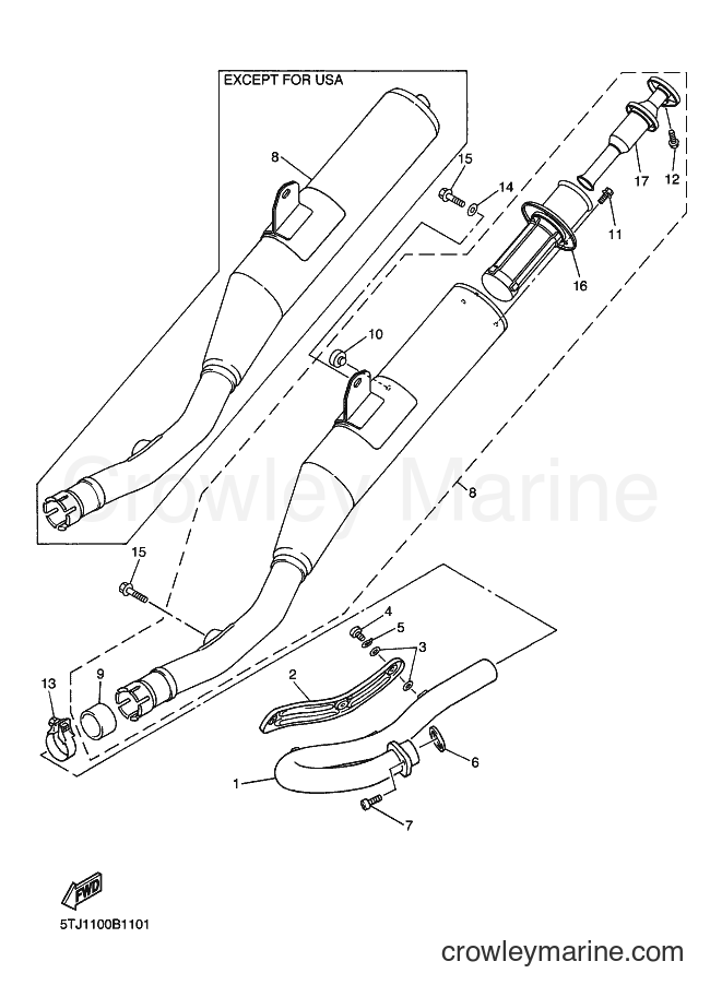 2003 Dirt Bike WR450F - WR450F (5TJ2) [100] - EXHAUST