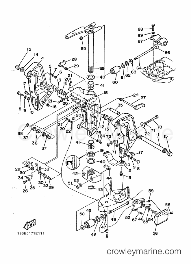 Yamaha Motors 130E (6L10) [010] - BRACKET 1