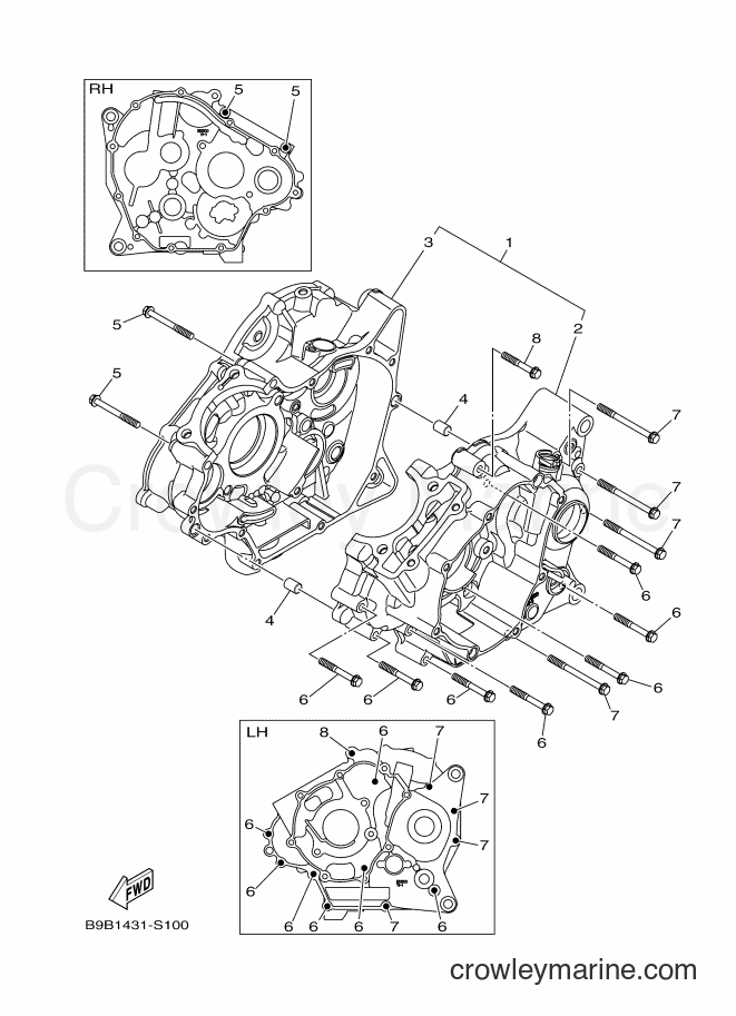 2017 Street Bike YZF155 - YZF155 (B9B2) [010] - CRANKCASE