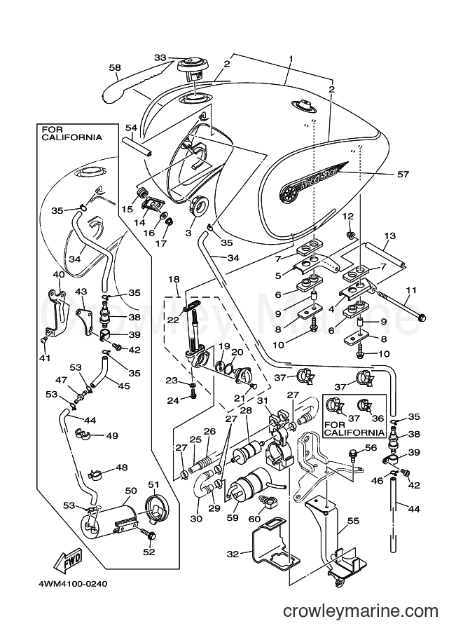 2000 Cruiser XV1600A - XV1600A (4WM6) [010] - FUEL TANK