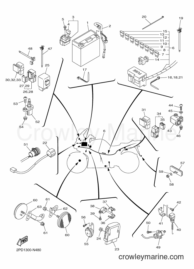 2014 Sport Bike FJR1300AE - FJR1300AE (2PD2) [010] - ELECTRICAL 2