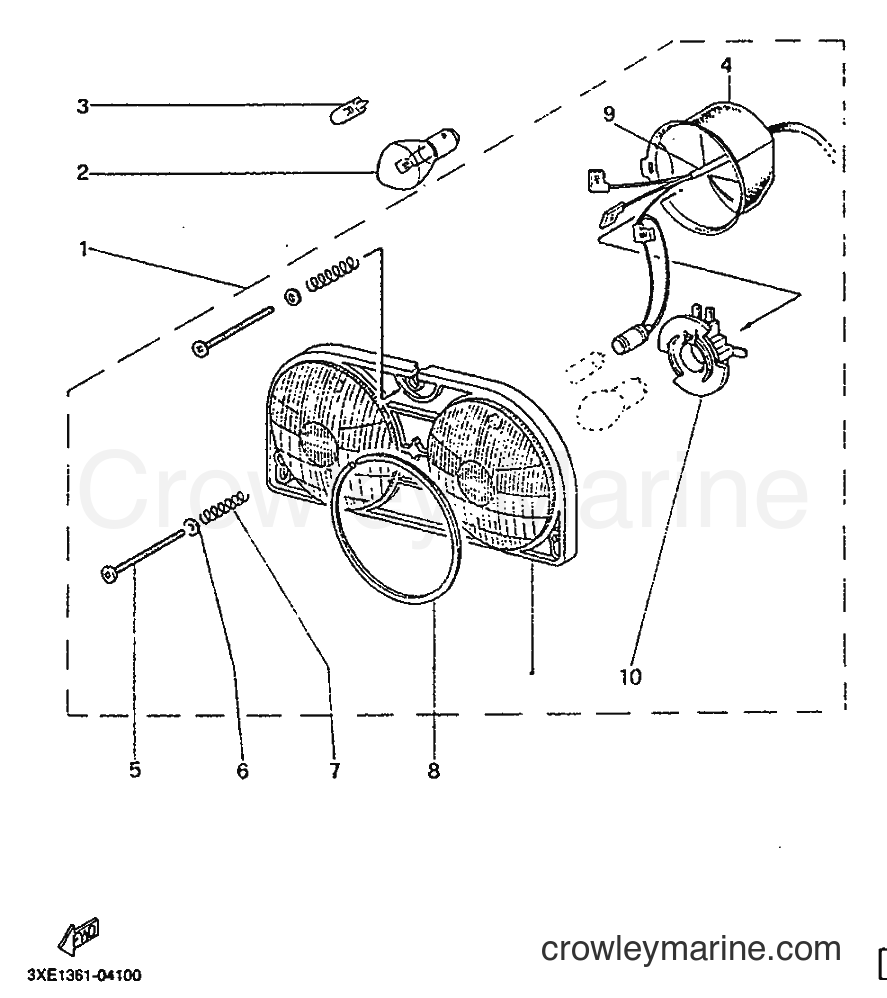 1992 Dirt Bike TDR125 - TDR125 (3XE2) [999] - HEADLIGHT