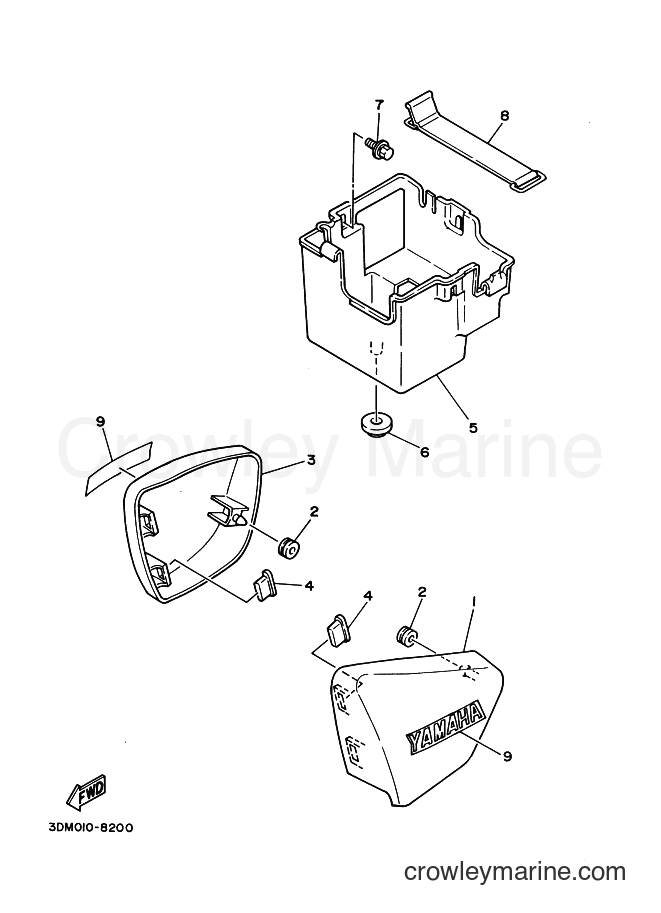 Yamaha Motors XV250 (2UJD) [010] - SIDE COVER