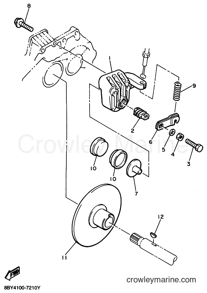 1997 Snowmobile ET410TR - ET410TR (8BY4) [020] - BRAKE