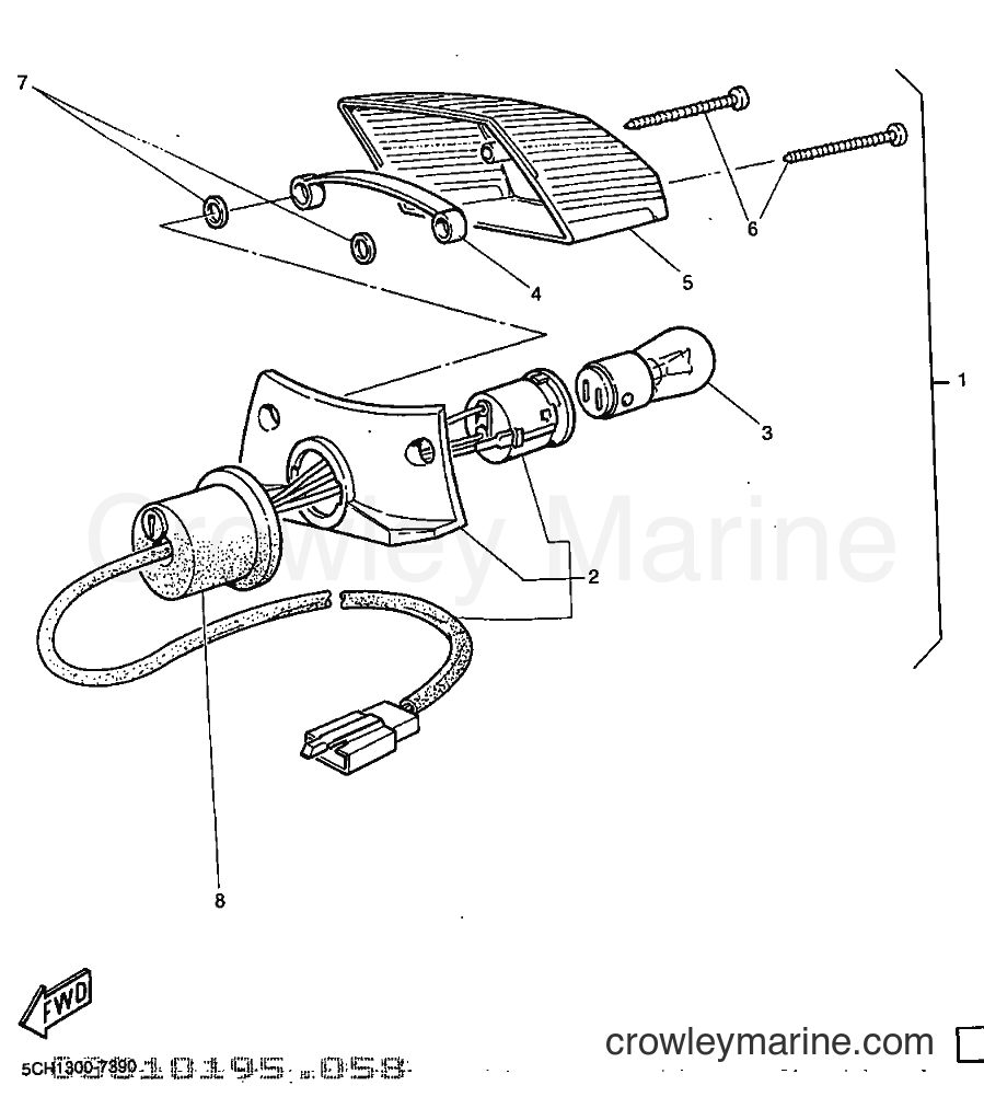 1999 Dirt Bike TT600R - TT600R (5CH2) [040] - TAILLIGHT