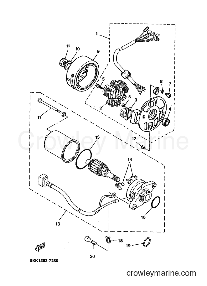 1999 Scooter YN100'99 - YN100'99 (5KK2) [010] - GENERATOR