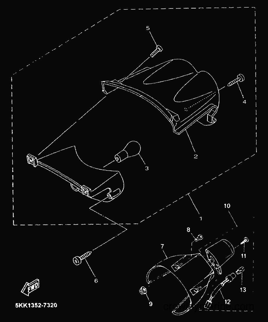 1999 Scooter YN100 - YN100 (5KK1) [99A] - TAILLIGHT