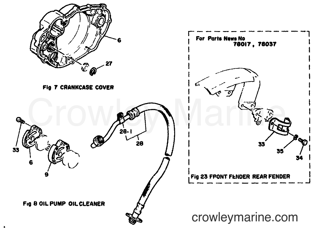 Yamaha Motors XT500 (1U6) [999] - CRANKCASE COVER 1