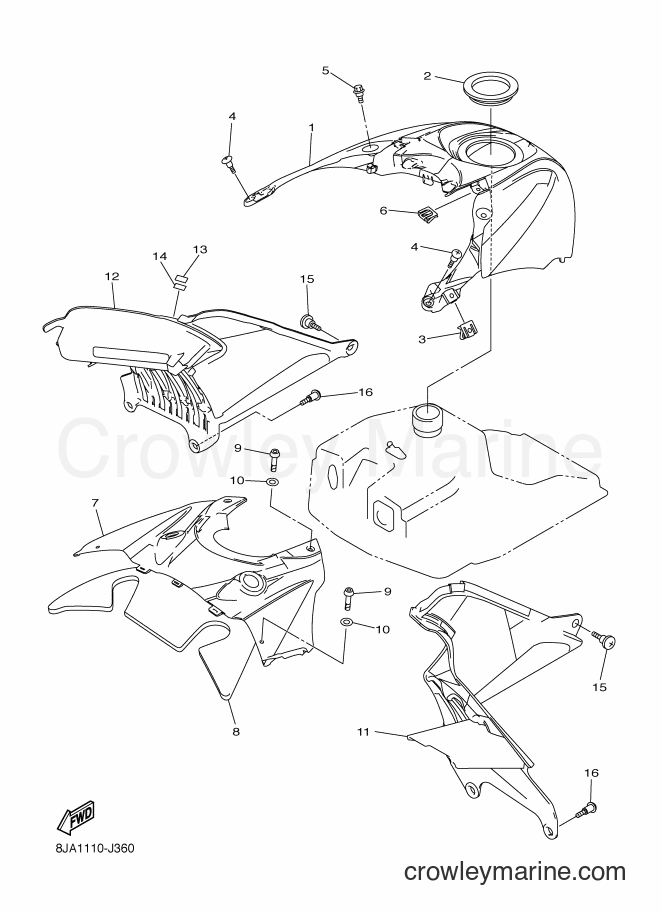 Yamaha Motors RS10ST2 (8LD1) [020] - INSTRUMENT PANEL