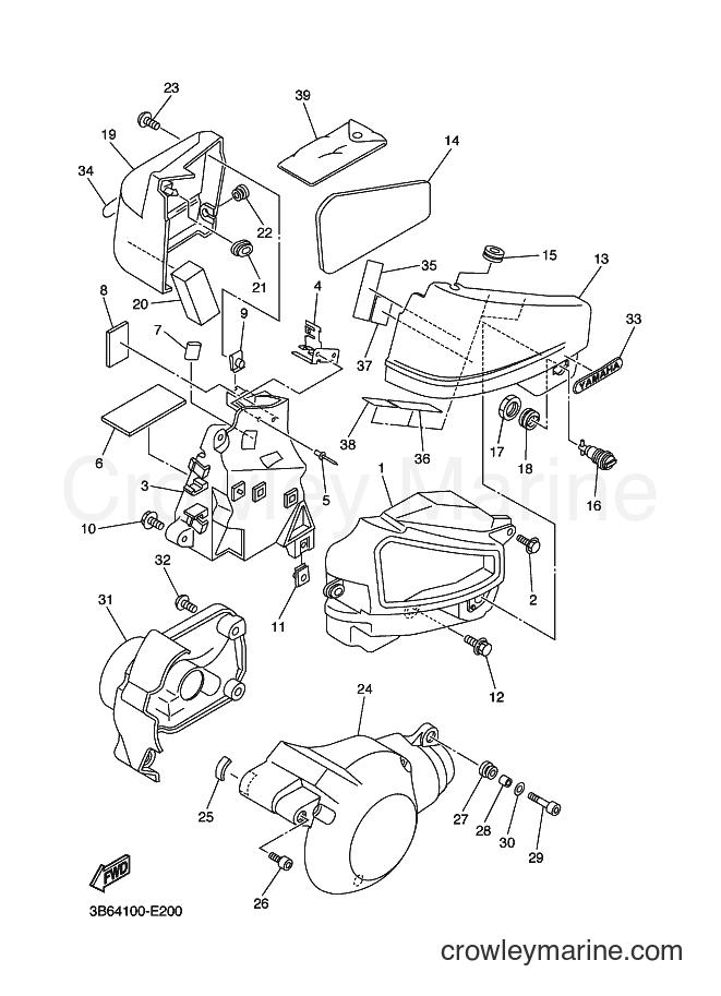 Yamaha Motors XVS650 (5FBX) [010] - SIDE COVER