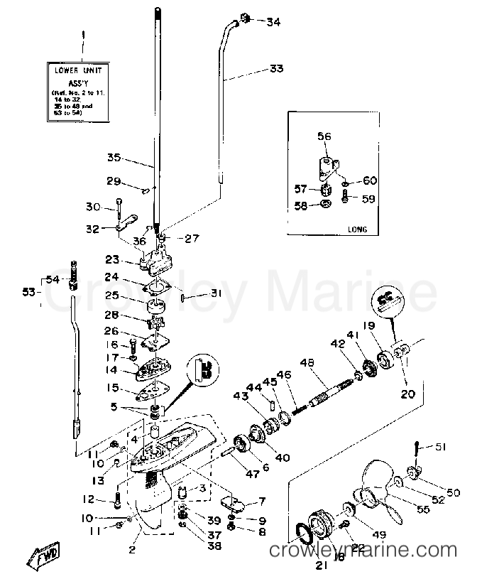 Yamaha Motors 4MLHQ - LOWER DRIVE 1