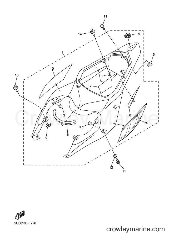 Yamaha Motors YZF-R6 (2C0A) [010] - SIDE COVER