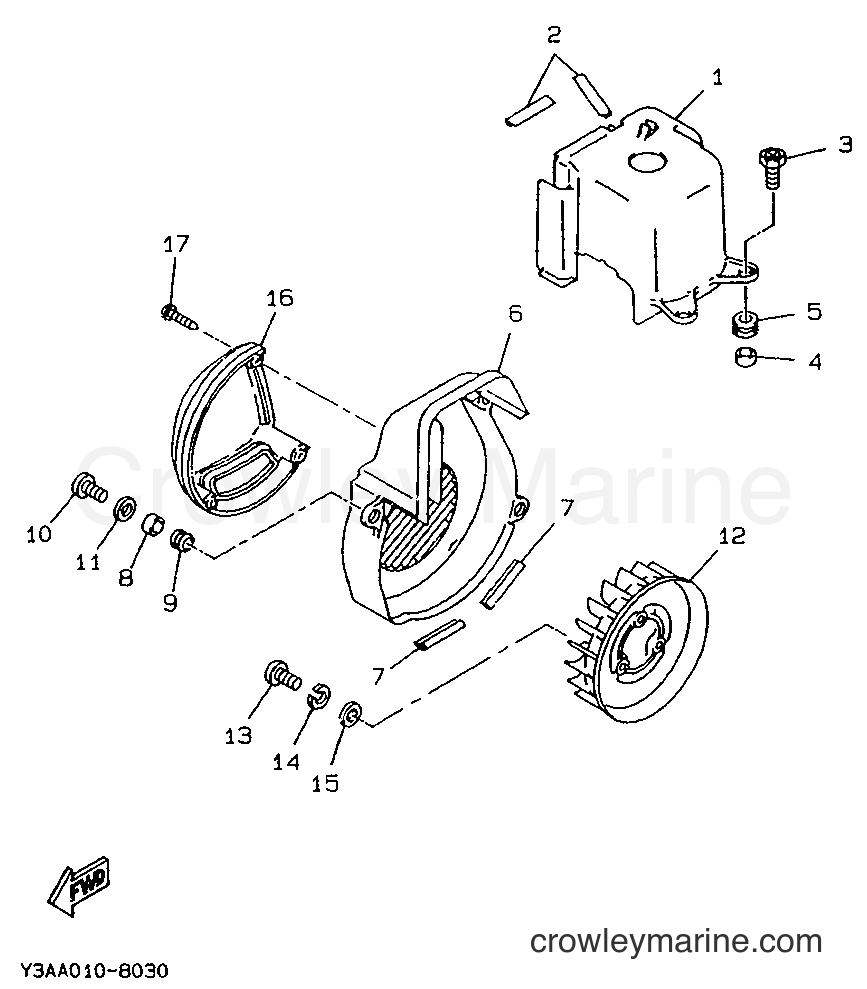 Yamaha Motors CW50T (3TX1) [999] - AIR SHROUD & FAN