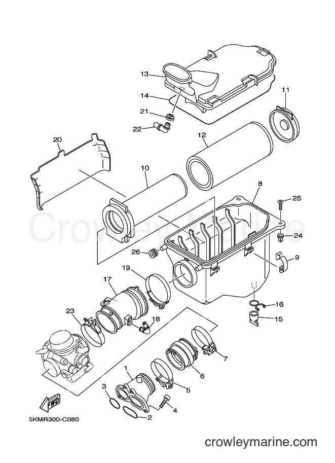 2004 ATV YFM660FWA - YFM660FWA (5KMS) [010] - INTAKE