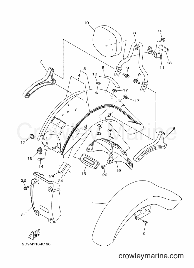 Yamaha Motors XV1700ATS (2D9P) [020] - FENDER