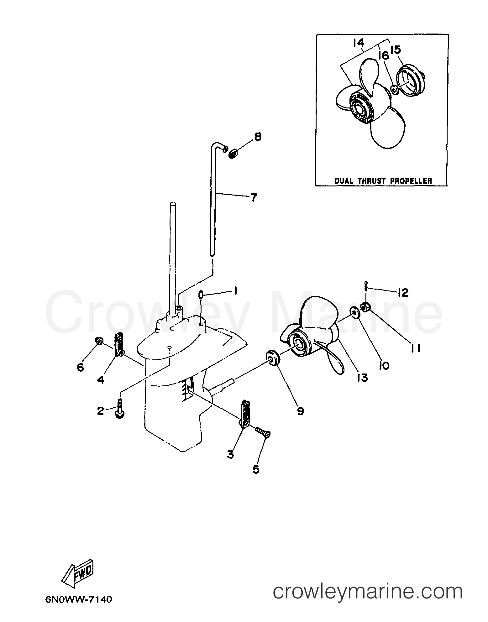 Yamaha Motors 8MSHX - LOWER CASING DRIVE 2
