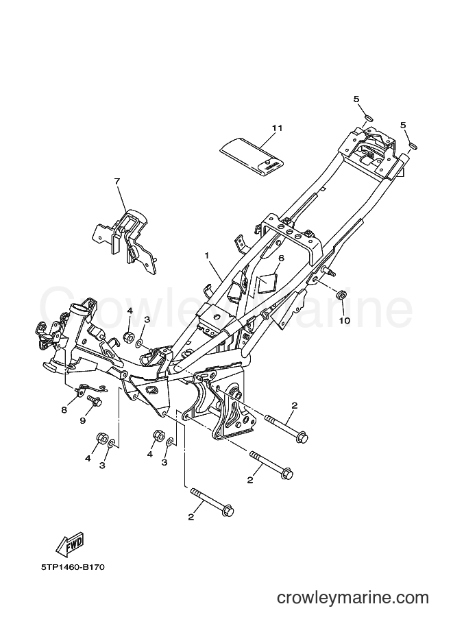 Yamaha Motors T110SEC (30C2) [010] - FRAME