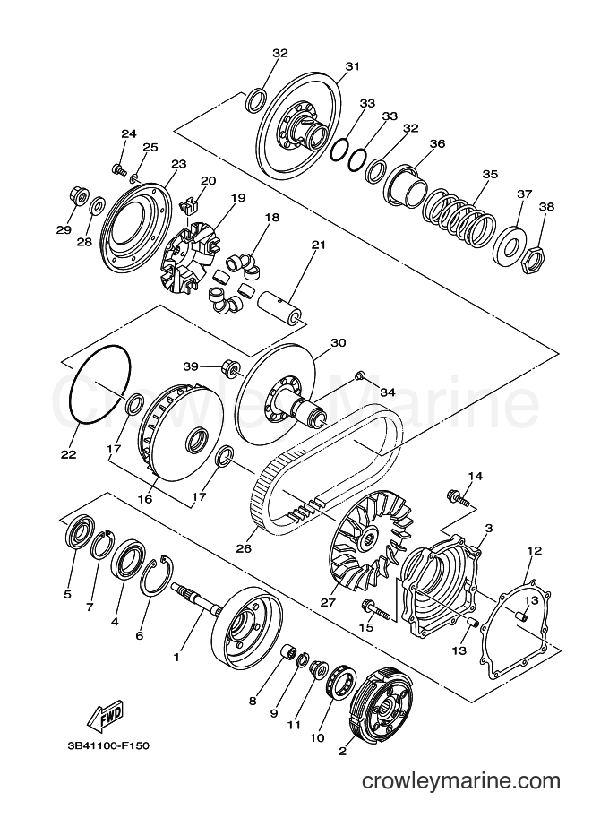2011 ATV YFM700FWAD - YFM700FWAD (1DT9) [010] - CLUTCH