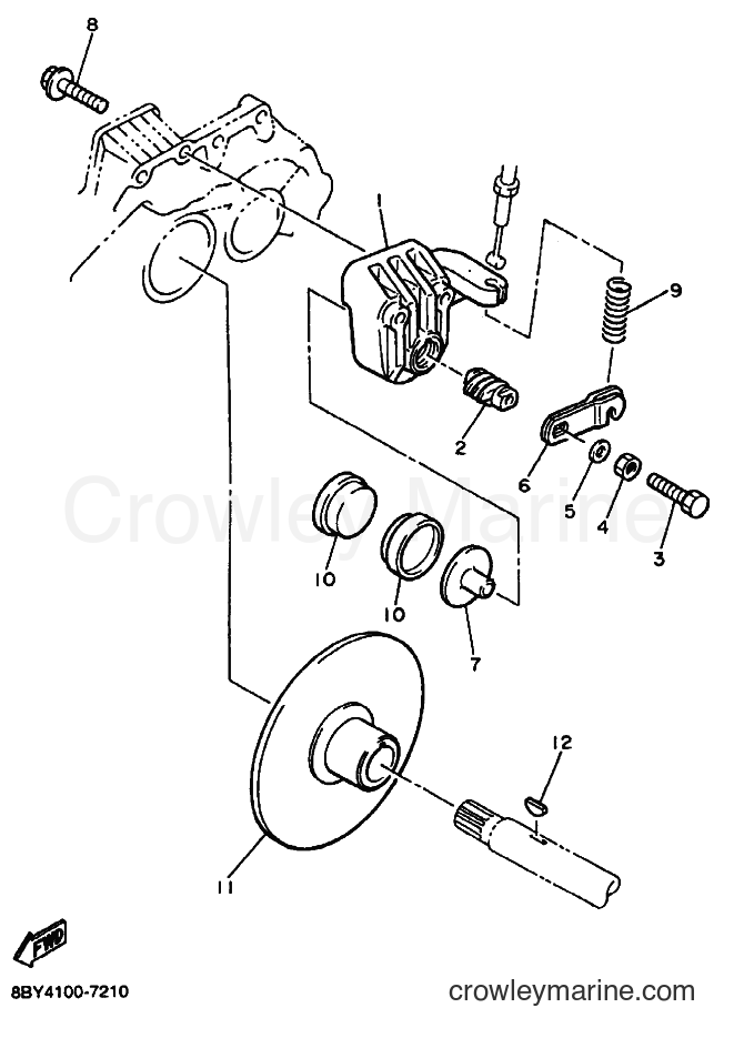 2001 Snowmobile ET410TR - ET410TR (8BY8) [030] - BRAKE