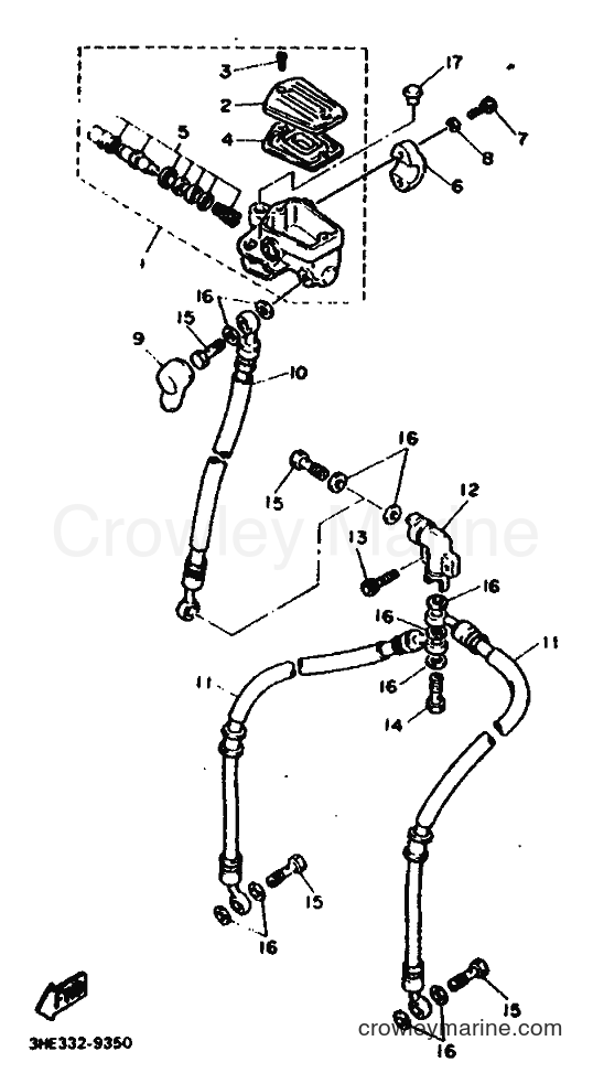 1993 Sport Bike FZR600 - FZR600 (3HEF) [999] - FRONT MASTER CYLINDER