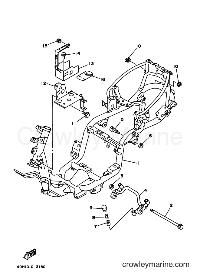 1997 Scooter XC150LC - XC150LC (5EE2) [999] - FRAME
