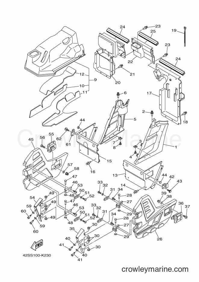 2011 ATV YXR700F - YXR700F (42SR) [010] - SIDE COVER