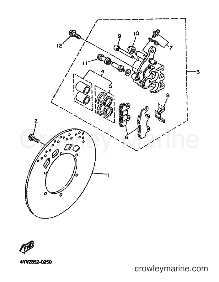 2001 Scooter TZR50 - TZR50 (5DU5) [010] - FRONT BRAKE