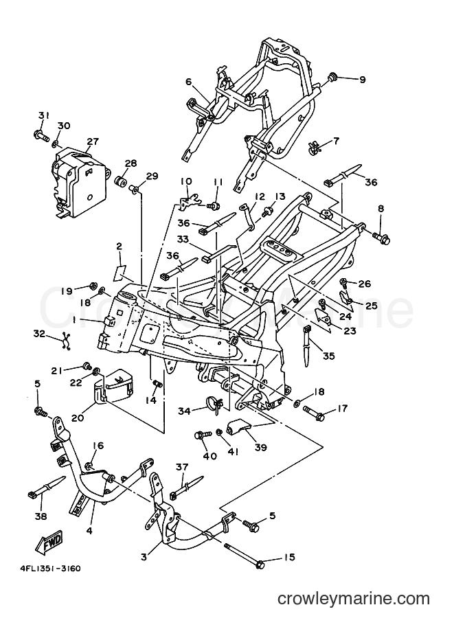 Yamaha Motors TZR125 (4FL4) [010] - FRAME
